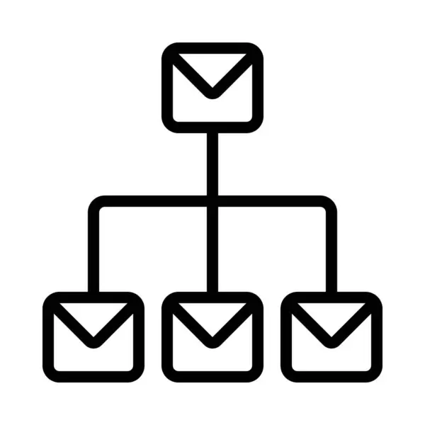 Struktura Mailu Izolovaná Ikona Bílém Pozadí — Stockový vektor
