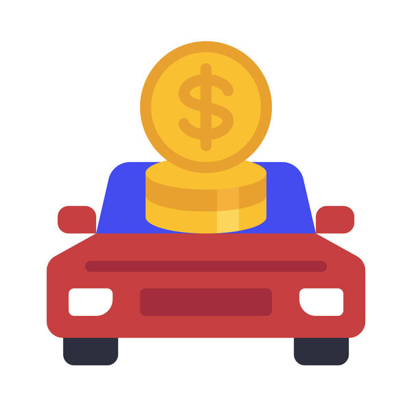 Car Investment icon, vector illustration  