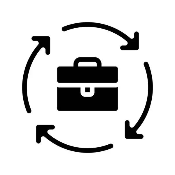 Obrázek Vektoru Webové Ikony Obchodního Procesu — Stockový vektor
