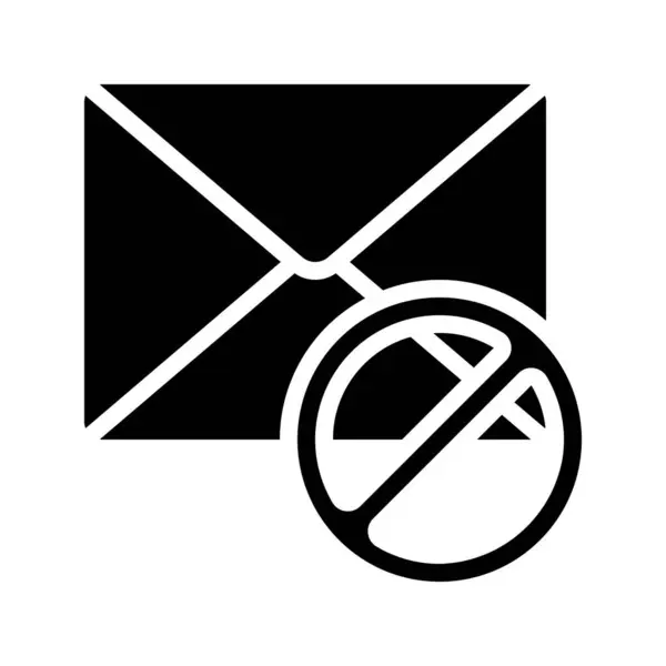 Email Icono Aislado Sobre Fondo Blanco — Archivo Imágenes Vectoriales