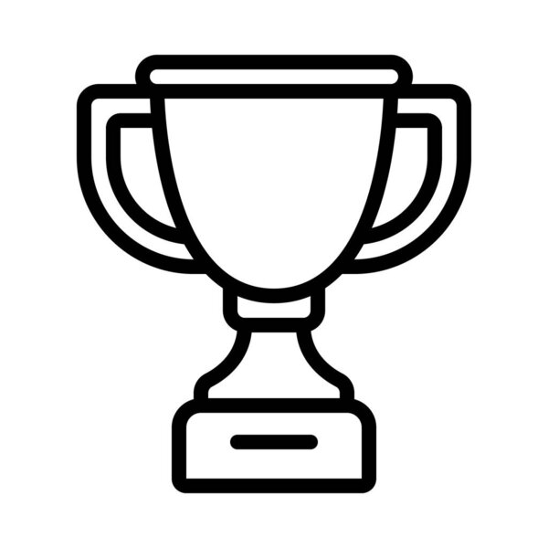 trophy cup award isolated icon vector illustration design