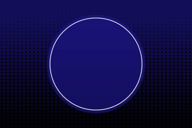 Noktalı Karanlık Arkaplan Üzerinde Soyut Çember Çerçeve, vektör çizimi basit tasarım