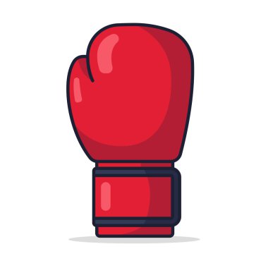 Boks eldiveni simge vektör çizim 