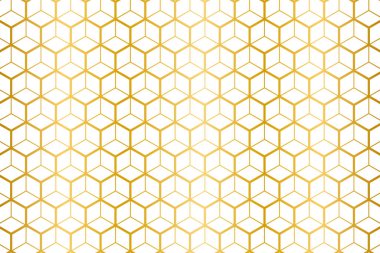 Altın altıgenli kusursuz desen. vektör arkaplanı.