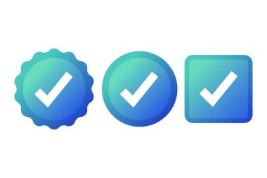 İşaretleme simgesi vektör illüstrasyon tasarımını kontrol et