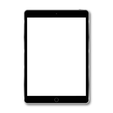 Tablet cihaz simgesi tasarım izole