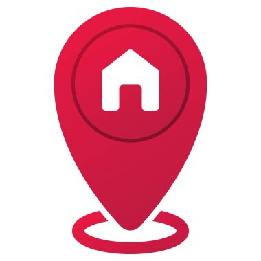 Basit navigasyon simgesi, vektör illüstrasyonu