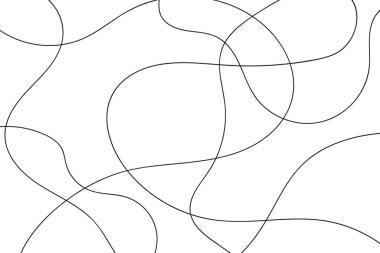 Soyut Siyah Karalama Çizgileri Arkaplan, vektör çizimi basit tasarım