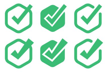 İşaretleme simgesi vektör illüstrasyon tasarımını kontrol et