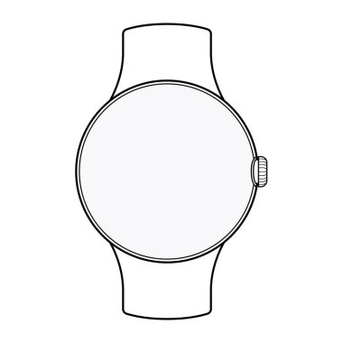 saat simgesi, vektör illüstrasyonu basit tasarım