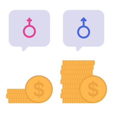 Sikke Yığını ağ ikonu vektör çizimi