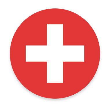 Sağlık Haçı Beyaz Arkaplan