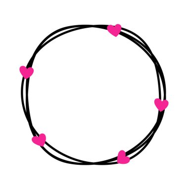 Kupa Çemberi Çerçevesi El Çizimi Karalama