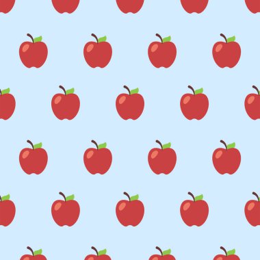 Elma Mavi Arkaplan, vektör çizimi