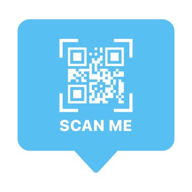 qr kod web simgesi vektör çizimi