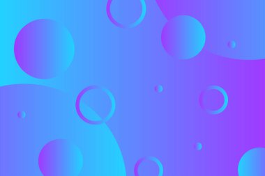 Soyut Çemberler Gradyan Arkaplan, vektör çizimi 