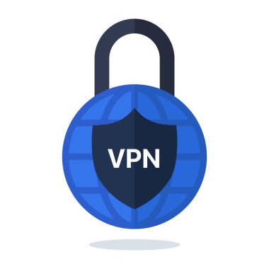 VPN Siber Güvenlik Kilidi simgesi 