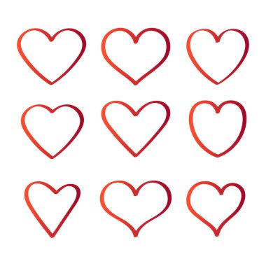 Kalpler Düz simgeler vektör illüstrasyonunu Ayarlar 