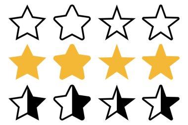 Yıldızlar Ana Hattı Düz Yarı Kabartma