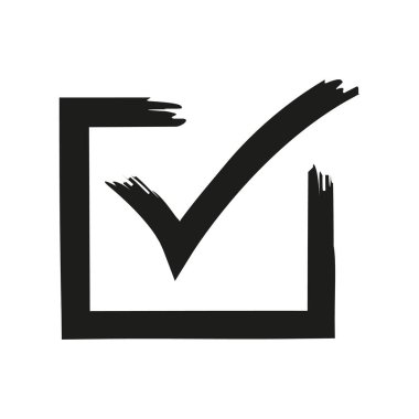 El Tik simgesi, vektör illüstrasyonu basit tasarım