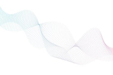 Soyut Dalga Çizgileri Gradyan Arkaplanı, vektör illüstrasyonu 