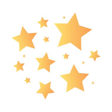 yıldızlar web simgesi vektör illüstrasyonu                                                  