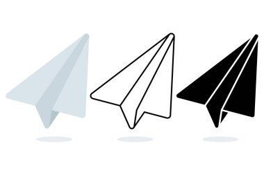 Uçak simge vektör çizim tasarım 