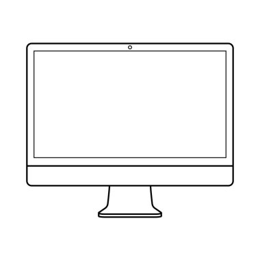 UI UX Tasarımı için Bilgisayar Tasarımı. simge, vektör illüstrasyonu 