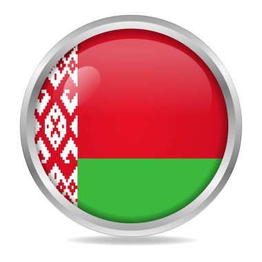 Belarus Bayrak Gradyan Düğme Çemberi