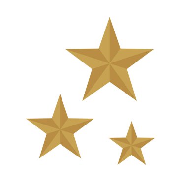 Yıldızlar Altın Düz Biçimli