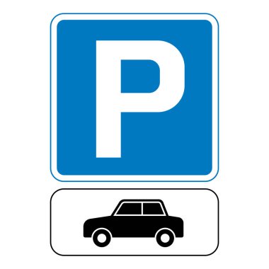 Parking web icon vector illustration