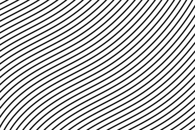 Kara Dalgalı Çizgiler Arkaplan, vektör illüstrasyonu 