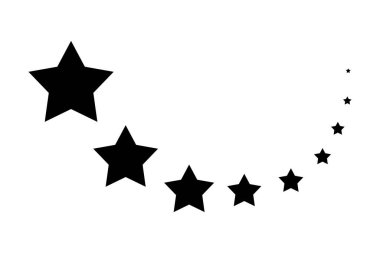 yıldızlar web simgesi vektör illüstrasyonu                                                  