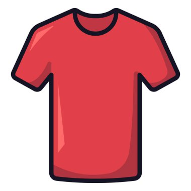 Tişört web simgesi, vektör illüstrasyonu         