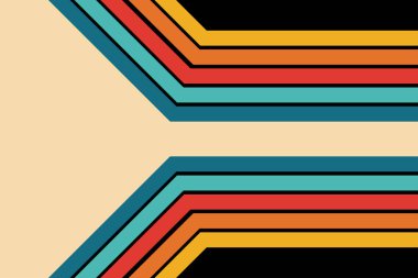 Retro Satırları Soyut Arkaplan