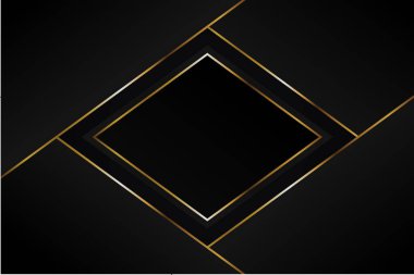 Donanma Altın Lüks Arkaplan Keskin Çizgileri
