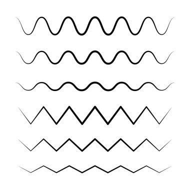 Dalgalı ve Zig Zag Sivri Çizgiler Ayarlandı