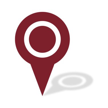 Basit navigasyon simgesi, vektör illüstrasyonu