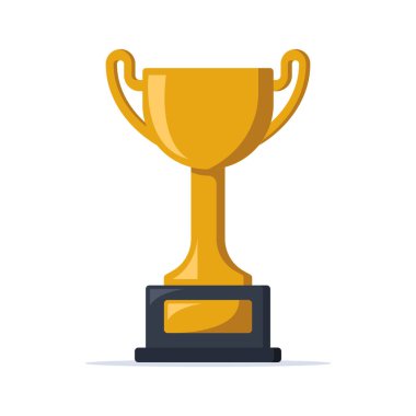 Altın kupa kupa ikon vektör tasarımı