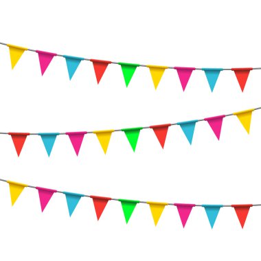 Bunting simge vektör illüstrasyon tasarımı