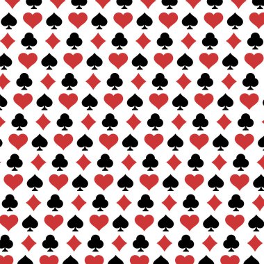 Kart Takımları Oynanıyor Arkaplan, vektör illüstrasyonu