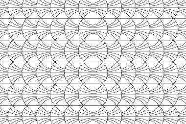 Yuvarlak Geometrik Çizgiler Arkaplan, vektör çizimi