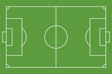 Futbol sahası arka planı, vektör illüstrasyonu