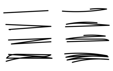 El Çizimi Çizgileri, vektör çizimi basit tasarım