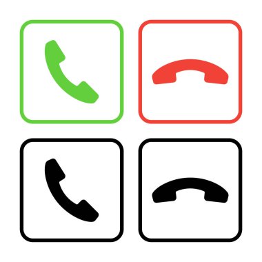telefon çağrısı web simgesi vektör illüstrasyonu