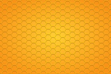 Sarı Honeycombe Altıgen Desenli Arkaplan Gradyanı