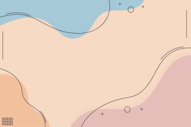 Dalgalı Mavi Yeşil Gölgeler Soyut Arkaplan, vektör çizimi basit tasarım