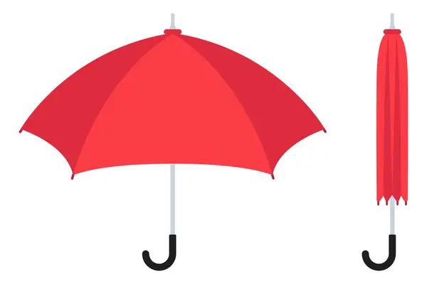 Umbrella Para Cima Para Baixo Ícone Web Ilustração Vetorial — Vetor de Stock