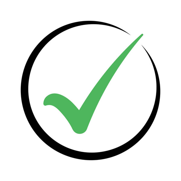 Check Mark icon vector illustration  design