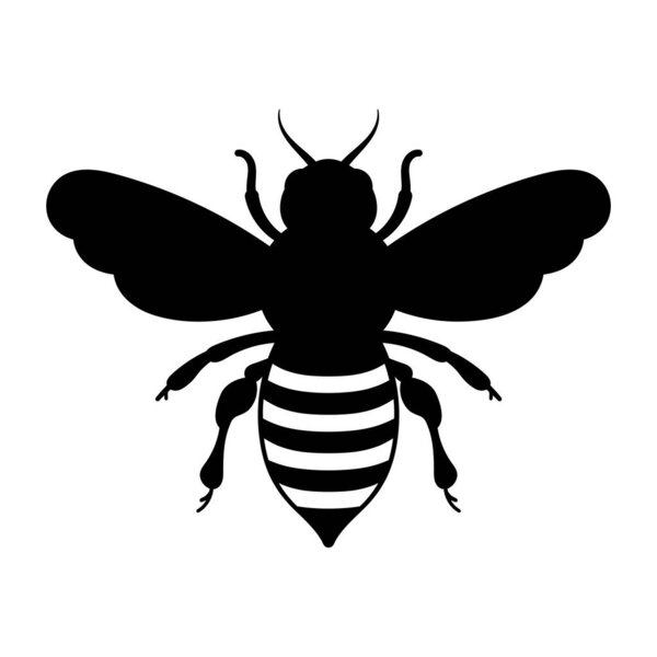 икона пчелы. карикатура на пчелиного вектора 